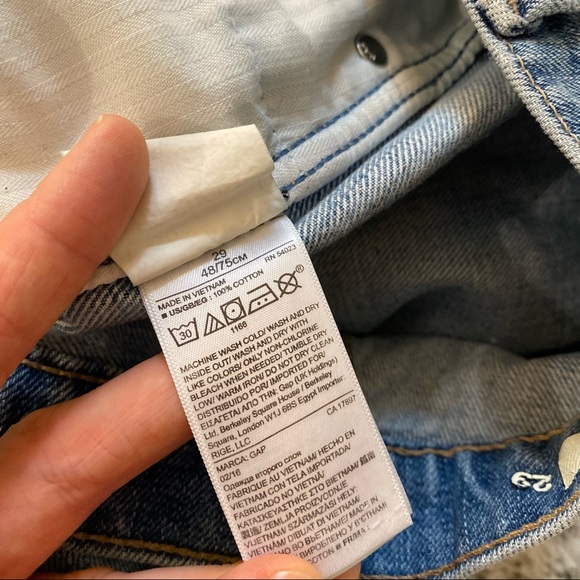 Gap Original High Rise Denim Shorts Light Indigo size 29 - Picture 7 of 8